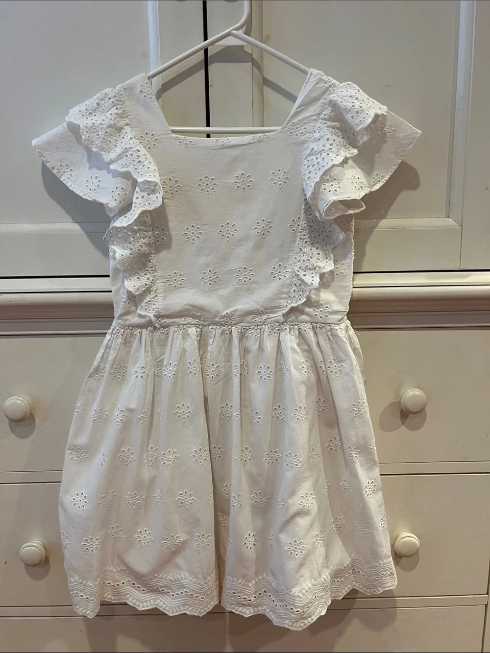 Zara White Eyelet Broderie Sundress